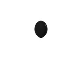 Sempertex Fashion Solid Zwart Link-O-Loon Latex Ballonnen 15cm 50st Black