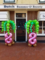 Palmboom met Cijfer Ballonnenpilaar
