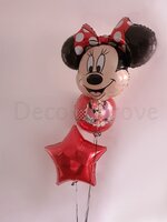 Minnie Mouse folieballonnen tros met 3 ballonnen