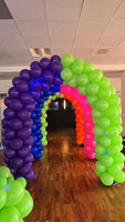 Ballonnenboog Tunnel Discokleuren met Programmeerbare LEDverlichting