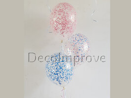 Helium ballonentros met confetti