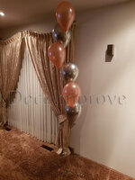 Helium ballonnentros met 6 ballonnen