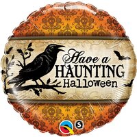 Qualatex Halloween 'Have A Haunting Halloween' Folie Ballon 45cm