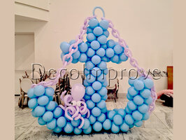 Diepzee Anker Pastel Ballonnenpilaar
