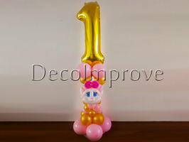 Aristocats Marie '1 jaar' Ballonnenpilaar