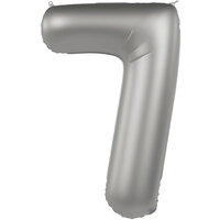 Folat Moonlight Silver Cijfer '7' Folie Ballon 86cm