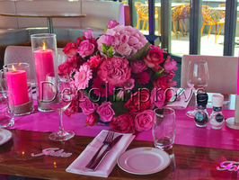 DecoImprove | The Royal Pink Floral Symphony Centerpiece 01