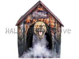 Brutus in Hondenhok Animatron Bewegend FIguur Verhuur