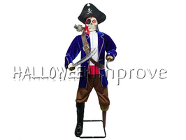 Piraten Kapitein met Papegaai Animatron Bewegend Figuur Verhuur