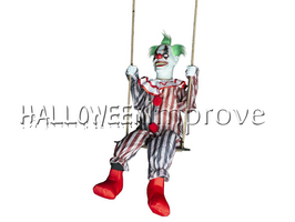 Enge Clown op Schommel Animatron Bewegend Figuur Verhuur