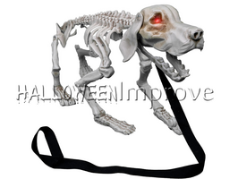 Blaffende Hond Skelet Decoratie met Geluid
