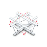 90&deg; 4-way horizontal Pro-30 Triangle P,F,GTruss