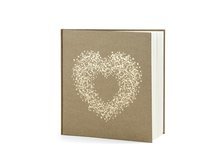 Bruin met Gouden Hart Decoratie Gastenboek