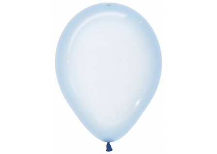 Sempertex Kristal Pastel Blauw Latex Ballonnen 30cm 50st Crystal Pastel Blue