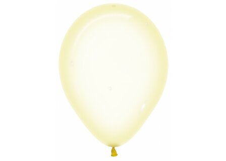 Sempertex Kristal Pastel Geel Latex Ballonnen 30cm 50st Crystal Pastel Yellow