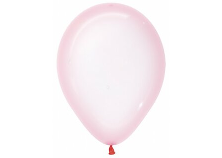 Sempertex Kristal Pastel Roze Latex Ballonnen 30cm 50st Crystal Pastel Pink