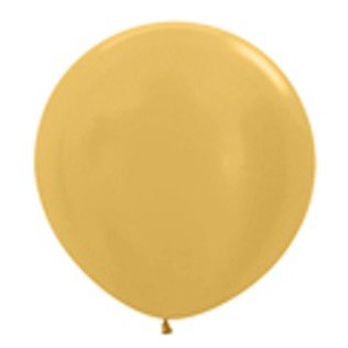 Sempertex Metallic Goud Jumbo Ballon 1st 90cm Metallic Pearl 