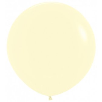 Sempertex Pastel Geel Latex Ballonnen 90cm 1st Pastel Matte Yellow