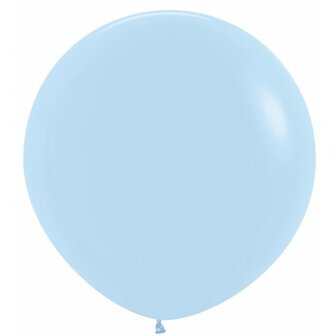 Sempertex Pastel Blauw Latex Ballonnen 90cm 1st Pastel Matte Blue