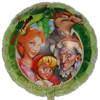 Efteling Sprookjesboom Figuren Groen Folie Ballon 45cm