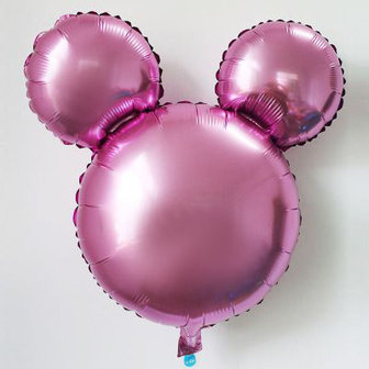Licht Roze Mickey Mouse Vorm Folie Ballon 25cm