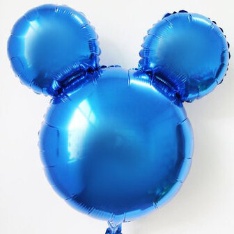 Donker Blauw Mickey Mouse Vorm Folie Ballon 25cm