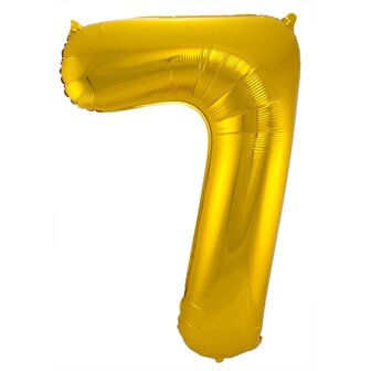 Folat Goud Cijfer &#039;7&#039; Folie Ballon 86cm