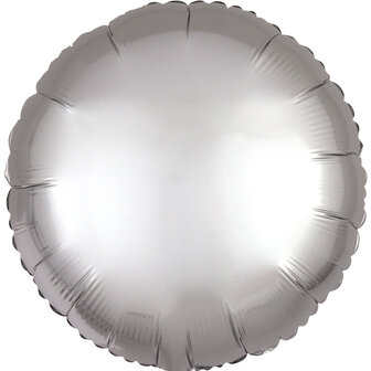Platinum Zilver Satijn Folie Ballon 43cm