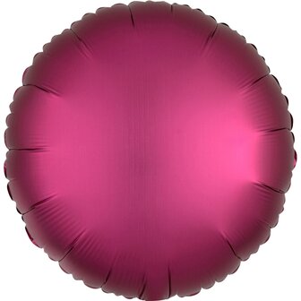 Granaatappel Rood Luxe Satijn Folie Ballon 43cm
