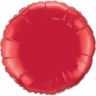 Robijn Rood Folie Ballon 91cm