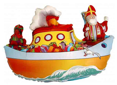Sinterklaas Pakjesboot Folie Ballon 75cm