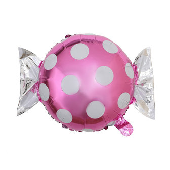 Fuchsia Snoepje Folie Ballon 45cm