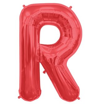 Rood Letter &#039;R&#039; Folie Ballon 86cm