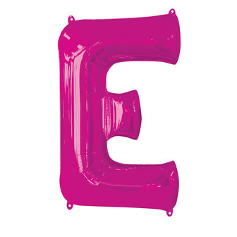 Fuchsia Letter &#039;E&#039; Folie Ballon 86cm