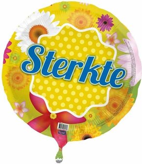 Vrolijke Bloemen &#039;Sterkte&#039; Folie Ballon 45cm