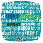 Vaderdag 'Super Great Dad' Vierkant Folie Ballon 45cm