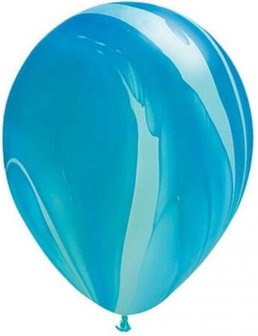 Qualatex SuperAgate Blauw Latex Ballonnen 28cm 25st Blue