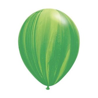 Qualatex SuperAgate Groen Latex Ballonnen 28cm 25st Green