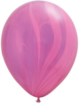 Qualatex SuperAgate Roze-Paars Latex Ballonnen 28cm 25st Pink-Violet