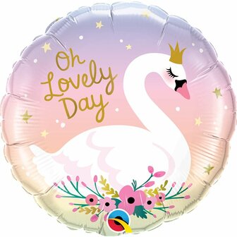 Zwaan &#039;Oh Lovely Day&#039; Folie Ballon 45cm