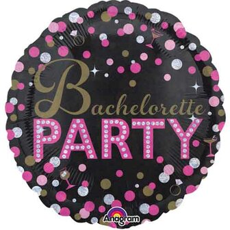 Sprankelend Roze &#039;Bachelorette Party&#039; Folie Ballon 45cm