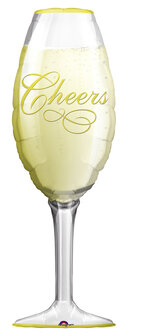 Champagneglas &#039;Cheers&#039; Folie Ballon 97cm