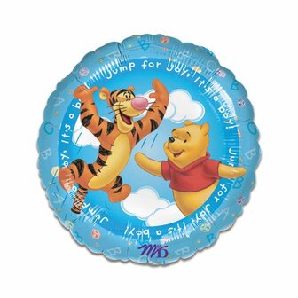 Pooh &#039;Jump for Joy, it&#039;s a Boy&#039; Folie Ballon 45cm