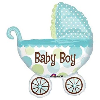 Kinderwagen &#039;Baby Boy&#039; SuperVorm Folie Ballon 79cm