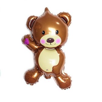 Bruin Teddybeer Folie Ballon 35cm