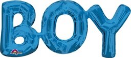 Blauw &#039;Boy&#039; Letters Folie Ballon 50cm