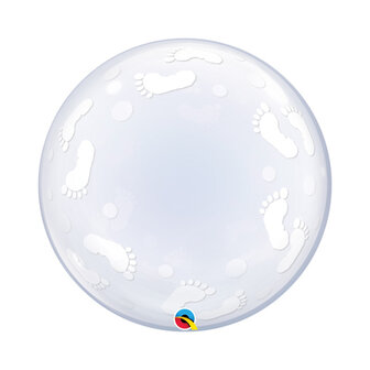 Babyvoetjes Deco Bubble Ballon 61cm