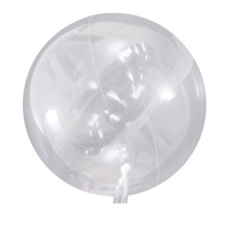 Aqua Balloon Bubble Crystal Clear 12.5cm