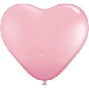 Roze Hart Latex Ballonnen 15cm 100st