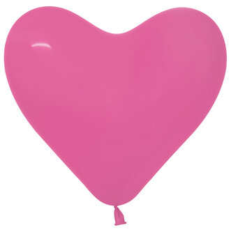 Fuchsia Hart Latex Ballonnen 40cm 50st